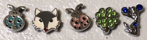 slider charms on bracelet